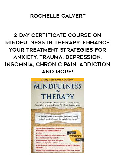 2-Day Certificate Course on Mindfulness in Therapy: Enhance Your Treatment Strategies for Anxiety, Trauma, Depression, Insomnia, Chronic Pain, Addiction and More! - Rochelle Calvert