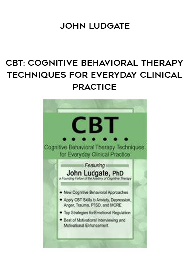 CBT: Cognitive Behavioral Therapy Techniques for Everyday Clinical Practice – John Ludgate