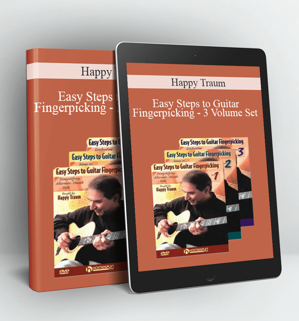 Easy Steps to Guitar Fingerpicking - 3 Volume Set - Happy Traum