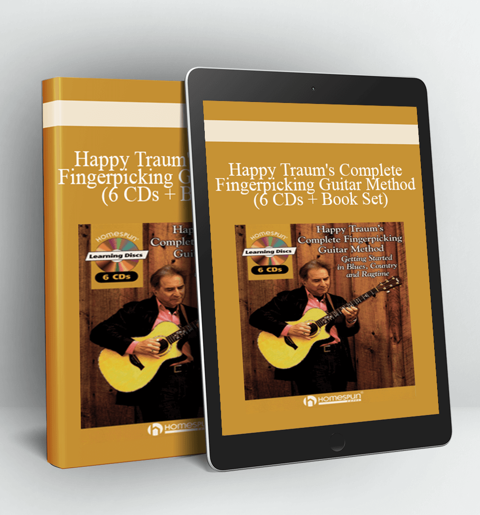 Happy Traum's Complete Fingerpicking Guitar Method (6 CDs + Book Set)