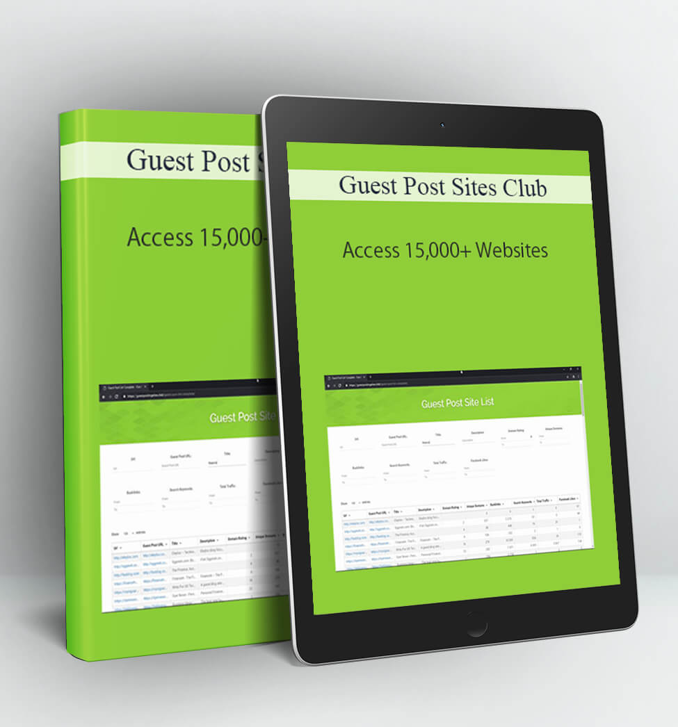 Access 15.000+ Websites - Guest Post Sites Club