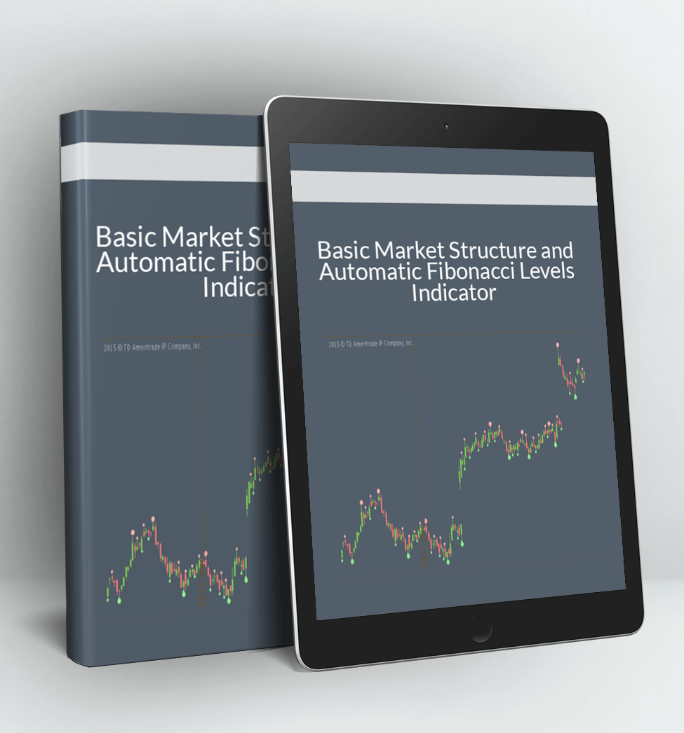 Basic Market Structure and Automatic Fibonacci Levels Indicator ThinkorSwim TOS Script